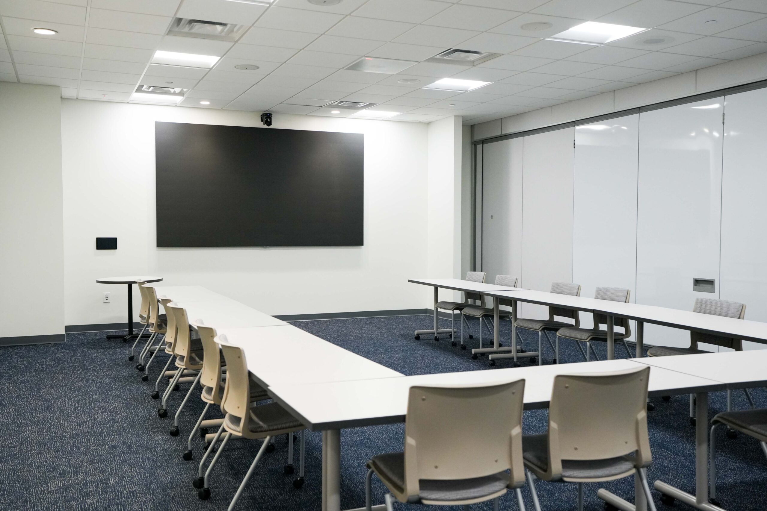 Conference room AV system installed by Buist at GE Aerospace